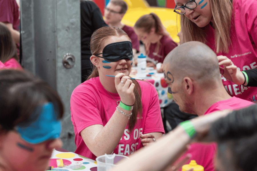 Blindfolded Face Painting